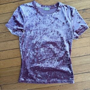 Free people purple velour top